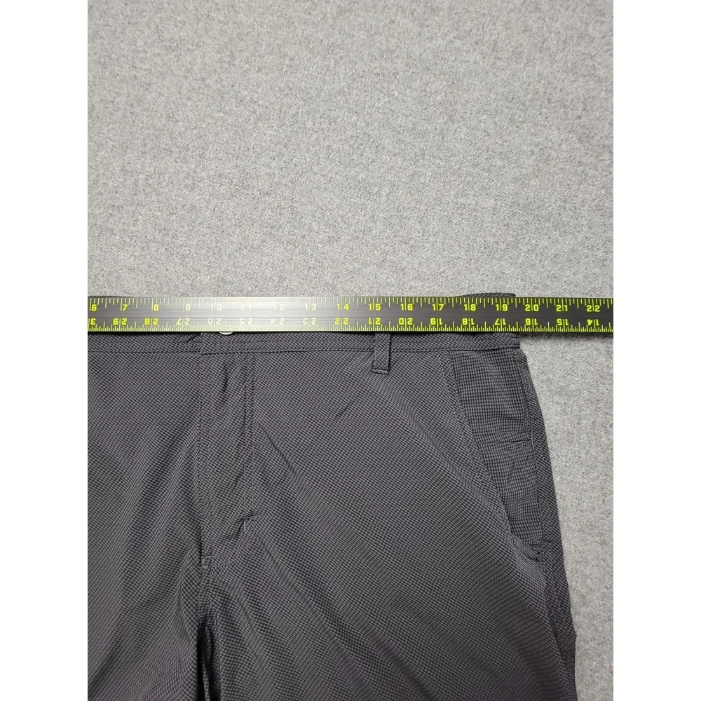 Lululemon‎ Shorts Mens Gray Micro Check Slash Pocket Hiking Outdoor